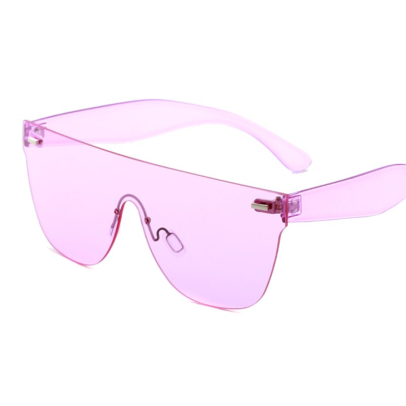 Naisten aurinkolasit trendituotteet oranssi sininen pinkki iso kehyksetön aurinkolasit naisten retro festivaali oculos de sol feminino