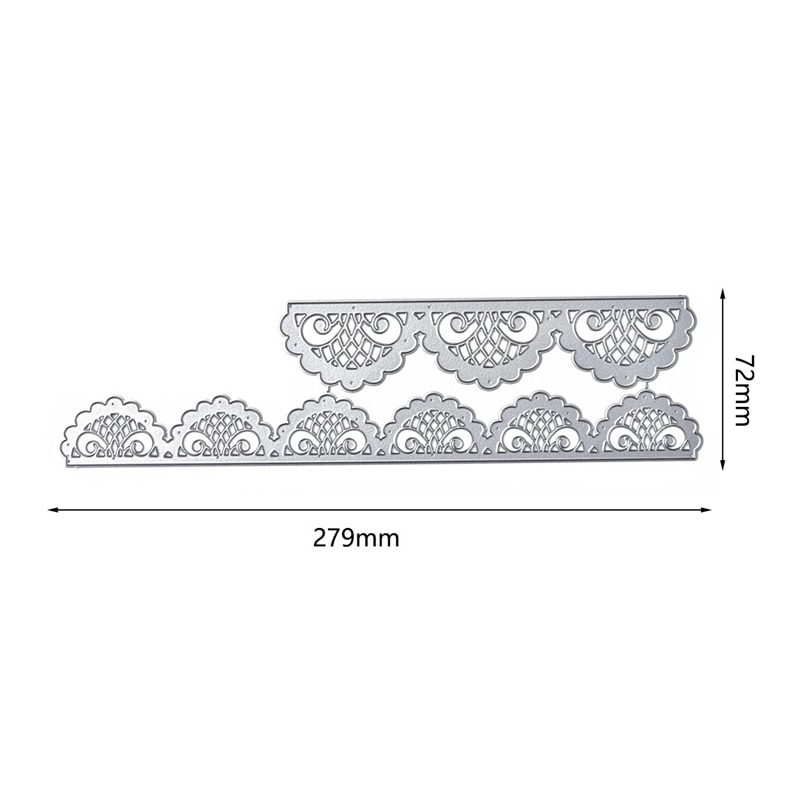 Kokorosa matrices de découpe métal matrices bordure dentelle bord Die Scrapbooking Album carte faisant gaufrage pochoir Diecuts