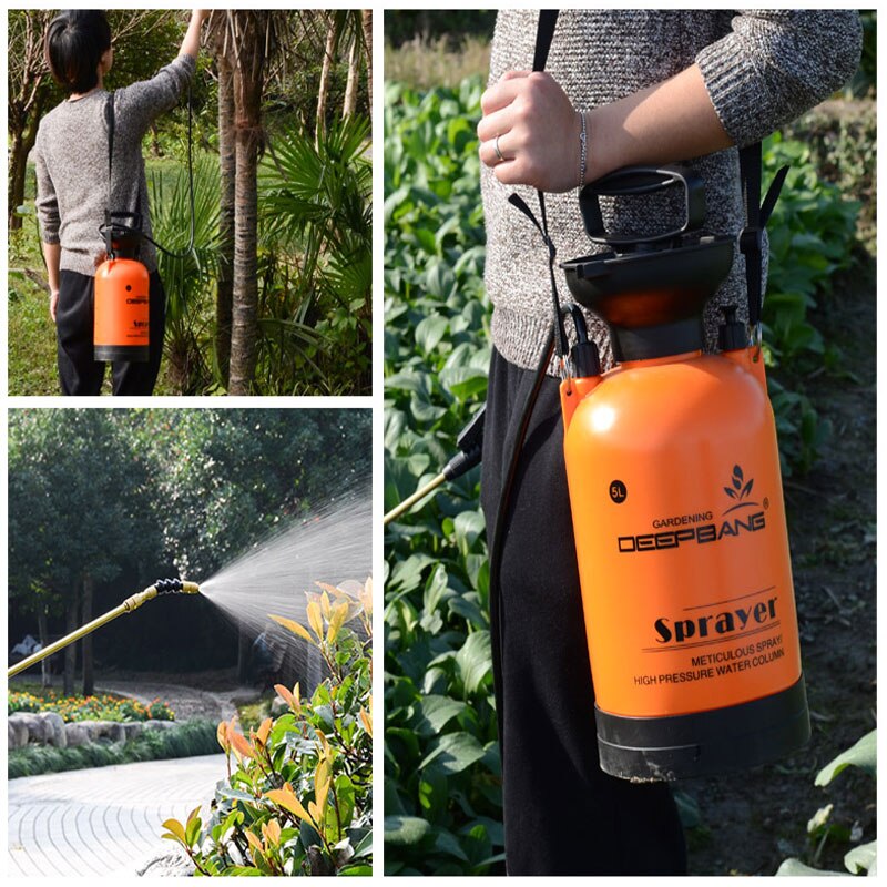 3/5L Hand Pressure Sprayer Compressed Air Spray Garden Sprayer Pump Trigger Pressure Watering Spray Garden Irrigation Car Clean