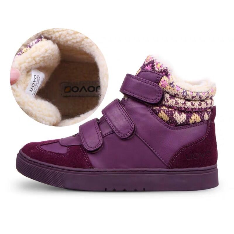 Children Winter Shoes Boys and Girls Warm Comfortable UOVO Kids Casual Shoes Children's Footwear
