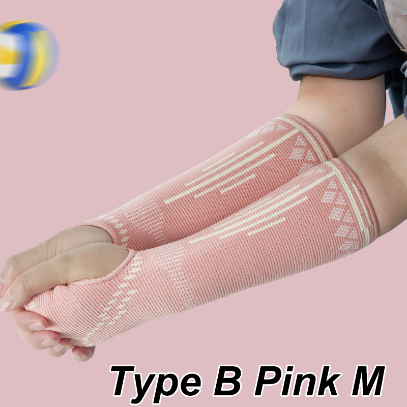 1 Paar Volleybal Arm Guard Polssteun Mouwen Passeren Onderarm Mouwen Oefening Pols Beschermer Sport Ademende Polsband: Blauw