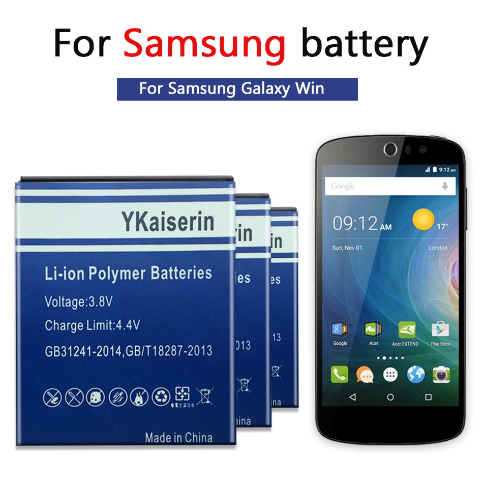 100% neue Batterie für Samsung Galaxy Win I8520 I8530 I8550 I8552 I8558 I869 E500 Batterie EB585157LU 4000mAh Volle Kapazität batterie