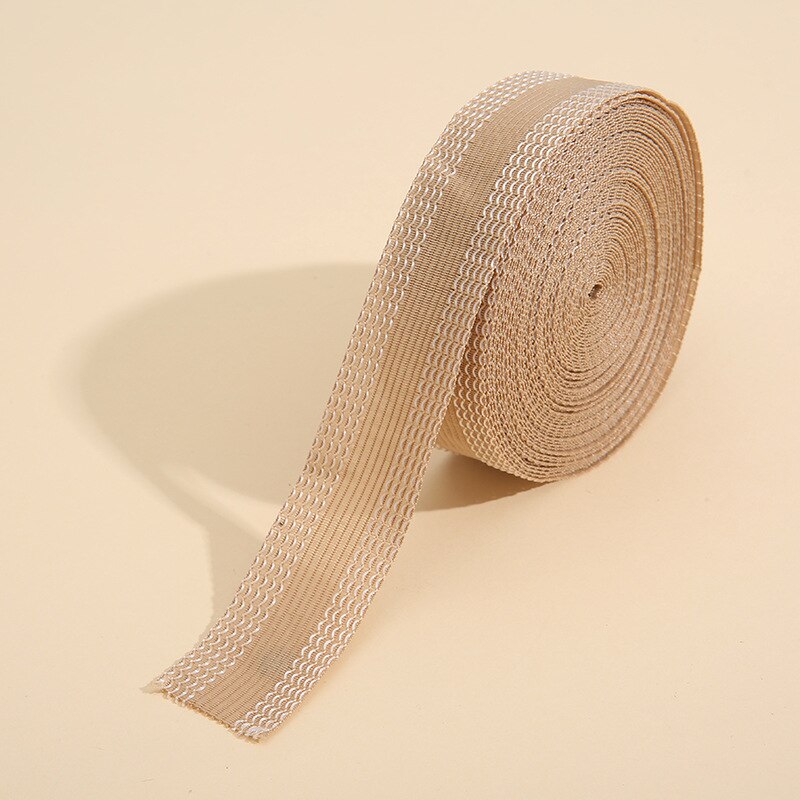 Pantalon auto-adhésif 1/3/5/10M, raccourcit les bords, réparation rapide de la pâte de pantalon pour Jean, tissu à coudre pour bricolage: Beige / 1M