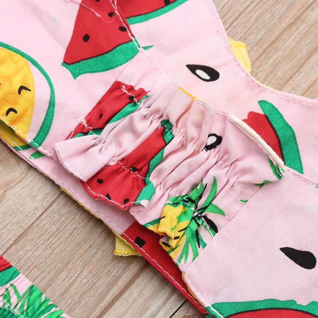 Dzieci dzieci bikini dziewczęce plaża nadruk arbuz strój kąpielowy + spodenki stroje kąpielowe dla dziewczyn zestaw kantar ubranka dla dzieci strój kąpielowy Biquini45