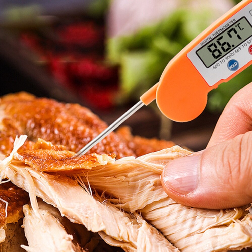 Digital Display Folding Food Thermometer Instant Digital Thermometer Kitchen Barbecue Food Thermometer