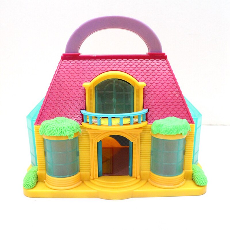 Maison de jouets pour enfants, valise de poupées, ensemble d'assemblage, Kits de construction, maison de poupée, accessoires, maison de villa, bricolage