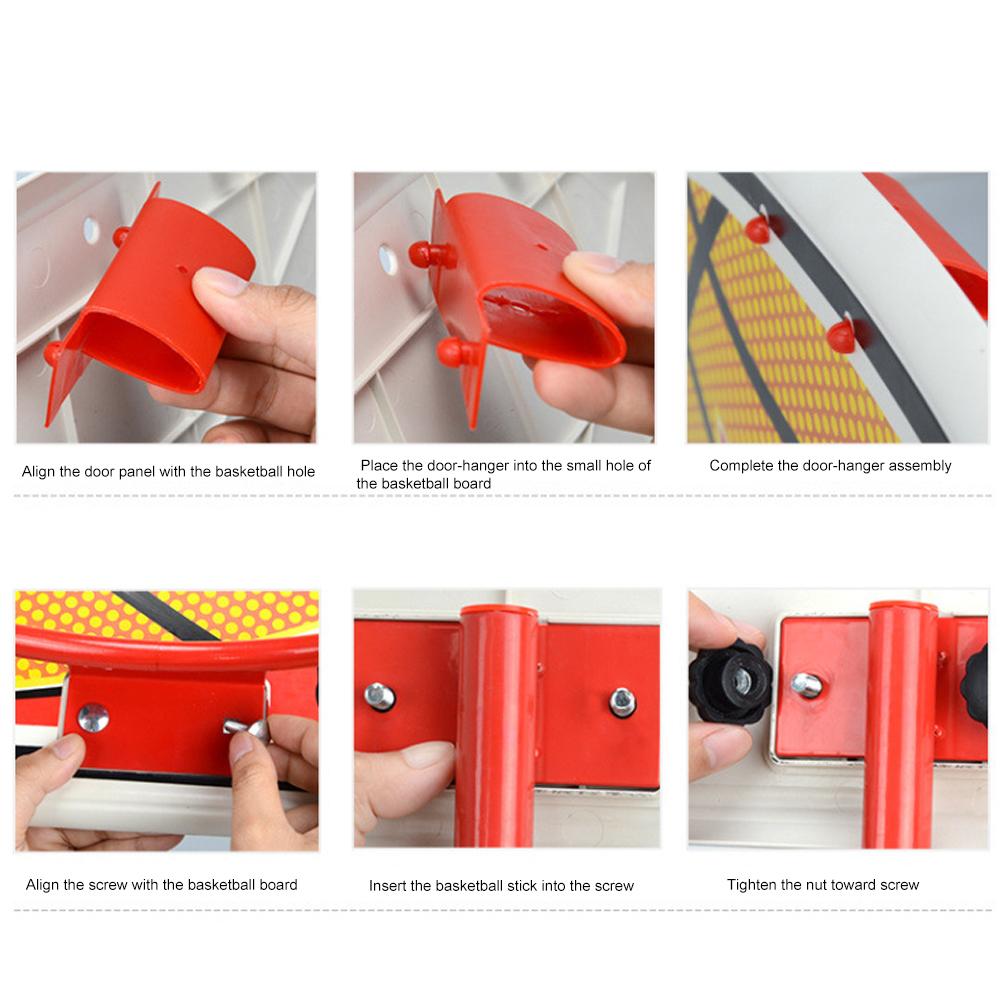 Kids basketball stand set, height adjustable, household basketball hoop for children and adults, indoor outdoor shooting games supplies