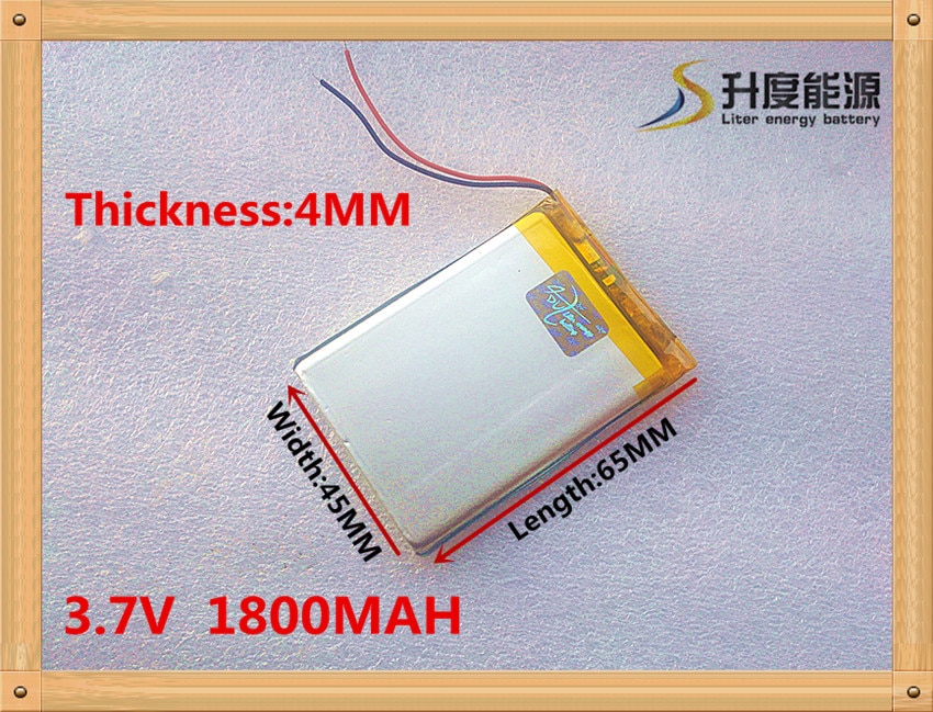 3.7 V 1800 mah e-readers 404565 elektronische leren machine 3.7 V lithium polymeer batterijen