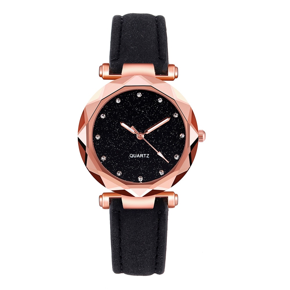 Frauen uhren Damen Bunte Ultra-dünne leder strass analog quarz uhr Weibliche Gürtel Uhr