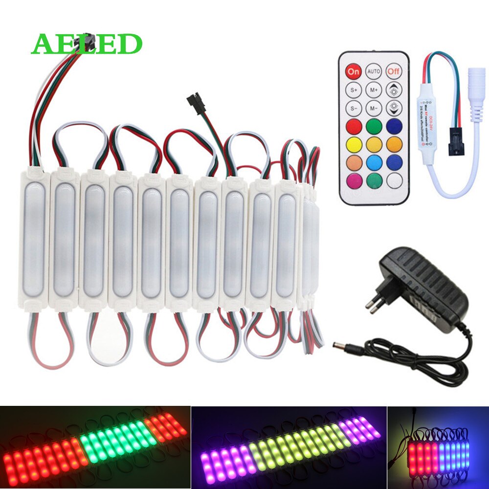style WS2811 Pixel LED Module Lighting 12V IP68 Waterproof COB Digital RGB Led Modules Advertising sign lamp Strip Light