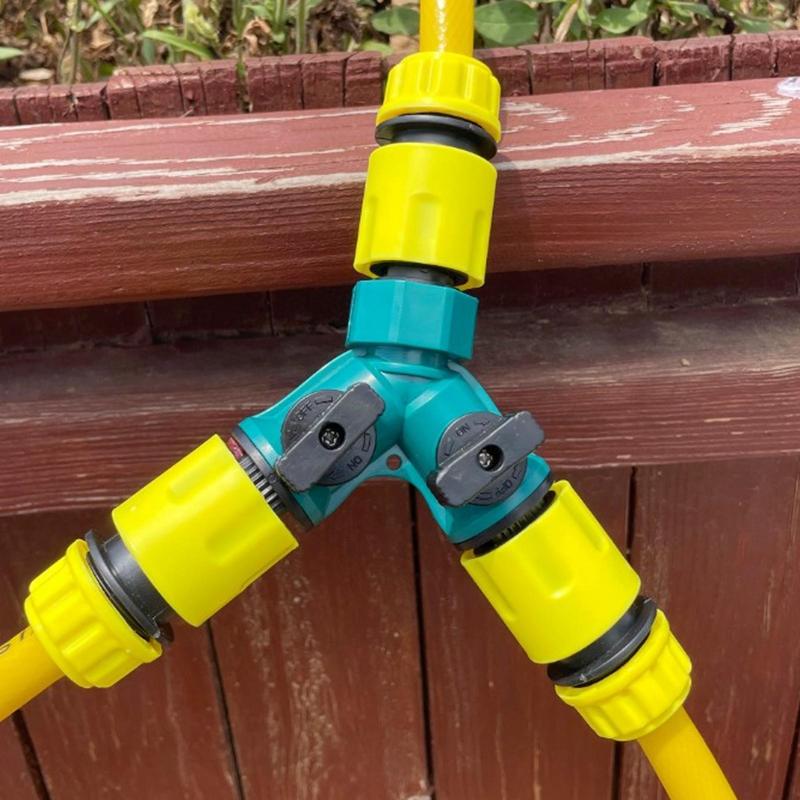 Séparateur de tuyau pour Extension de tuyau d'arrosage, raccords de séparation, marche/arrêt rapide, séparateur de robinet de tuyau d'arrosage pour l'agriculture