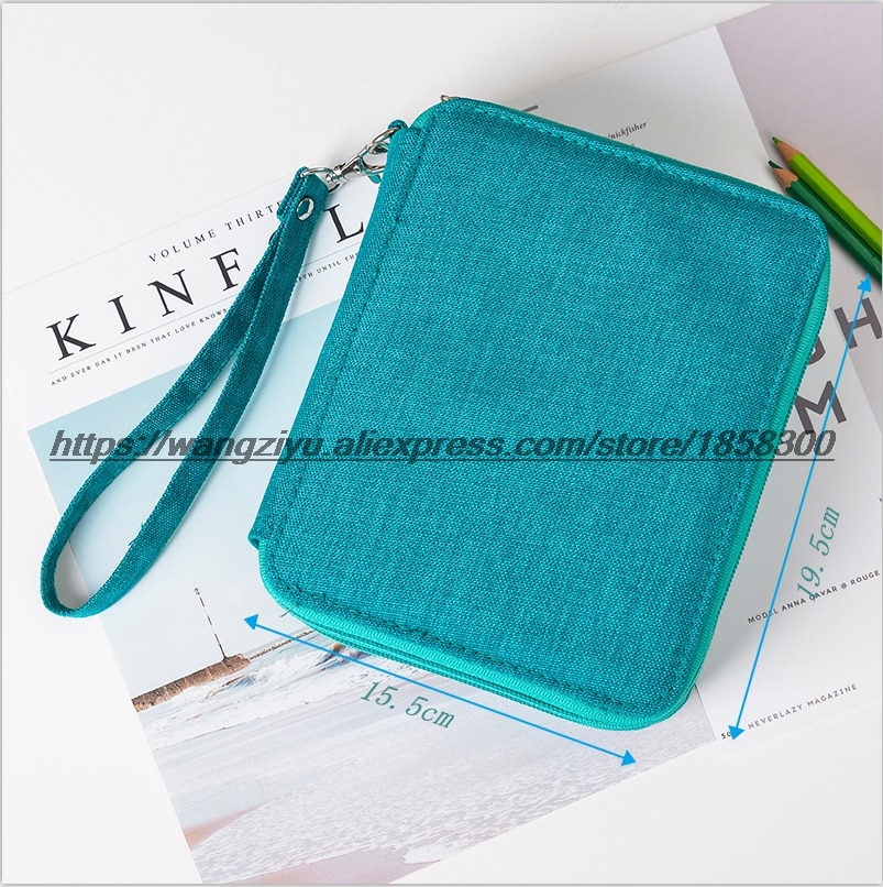 Kemila 72 Houders Waterdichte Handy School Potloden Case Grote Capaciteit Gekleurde Potlood Tas Voor Student Kunst Levert