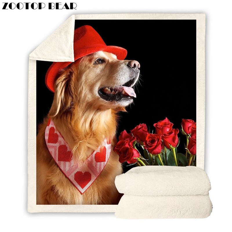 Sherpa Fleece Blanket Boy Horse Plush Blanket Animal Home Travel Adult Bedclothes ZOOTOP BEAR: BZSX4167 / 130x150cm