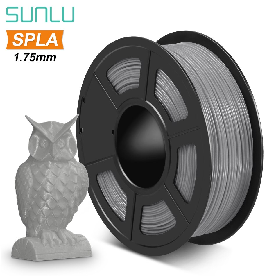 SUNLU 1.75mm SPLA 3D Filament 1kg 3D Printer Filament SPLA 3D Printing Materials: SPLA Grey