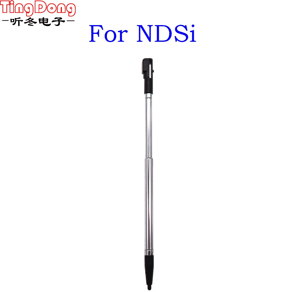 1szt Metalowy rysik teleskopowy Plastikowy rysik do ekranów dotykowych dla 2DS 3DS New 2DS LL XL New 3DS XL Dla NDSL DS Lite NDSi NDS Wii: green