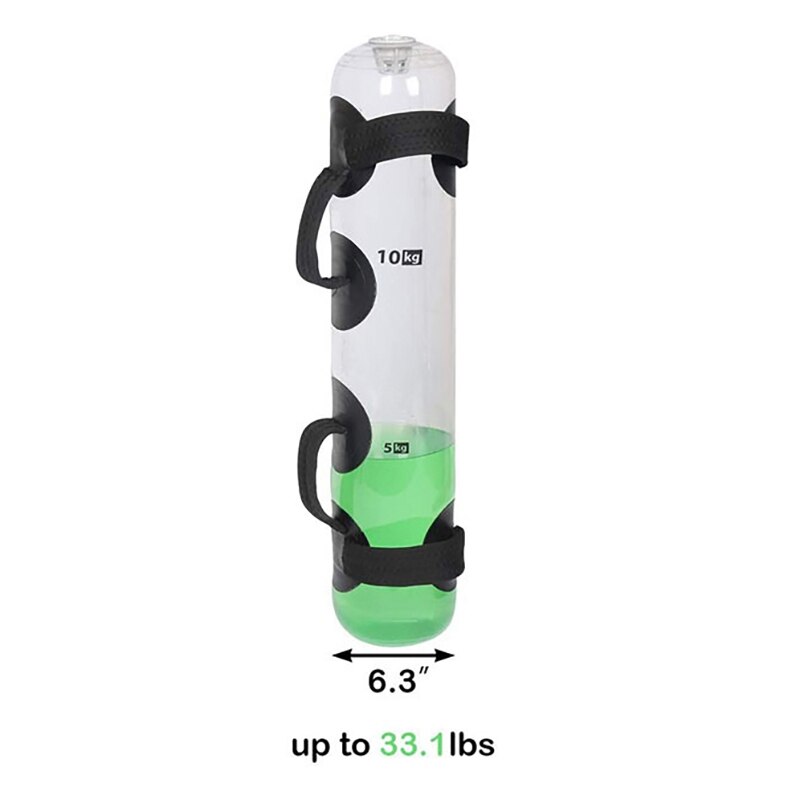 Fitness aqua taske 16 x 75cm (  hold 15kg vand) justerbar hydrodynamisk taske vægtbærende fitness vandpose til fitness