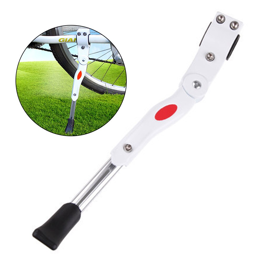 Verstelbare fietsstandaard racefiets standaard parkeerrek fietsonderdelen fiets voetsteun buitenfiets fietsonderdelen: Wit