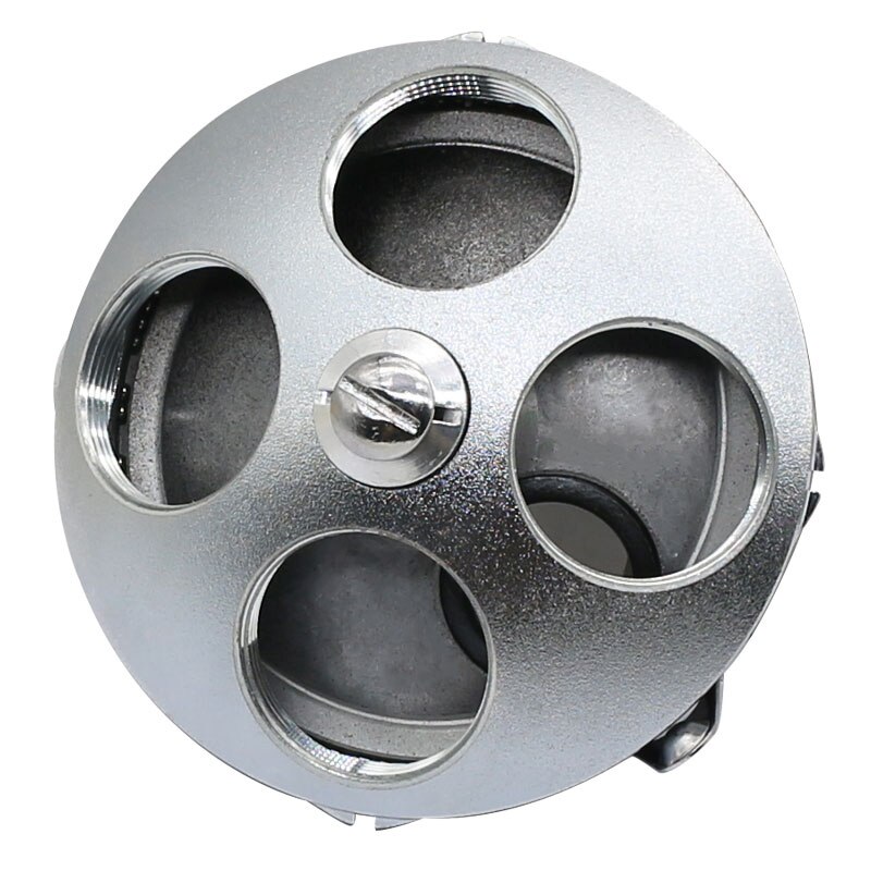 Four Hole Biological Microscope Objective Lens Adapter Biological Microscope Accessories Revolving Nosepiece