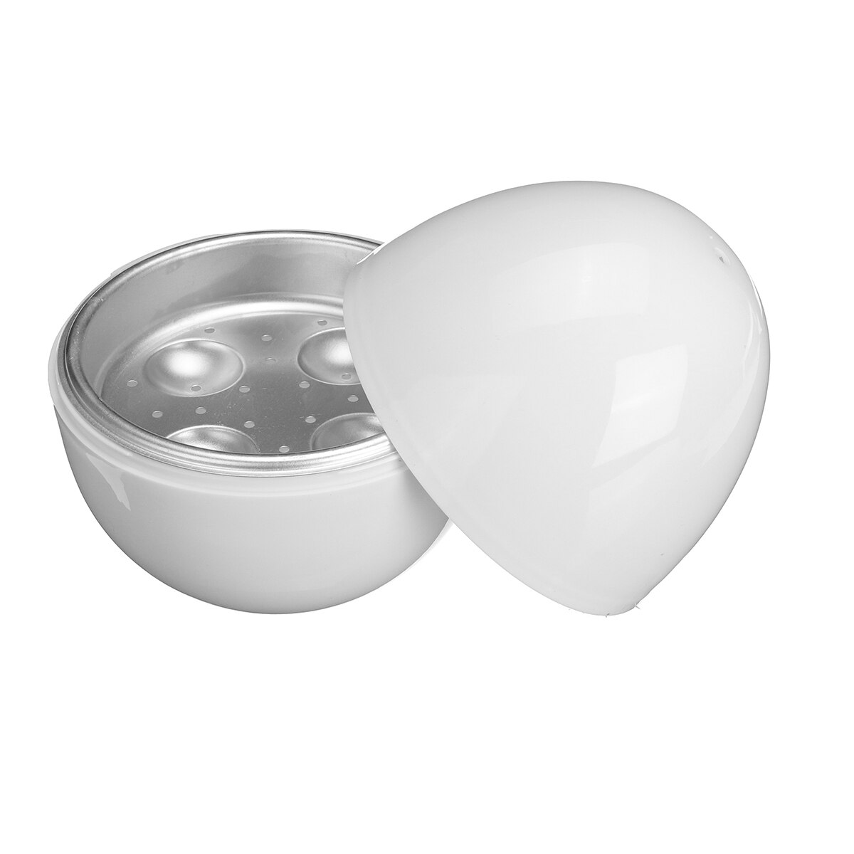 4 Egg Boiler Eggs Steamer Round Shaped Microwave Cooker Novelty Kitchen Household Cooking Appliances Steamer Home Tool