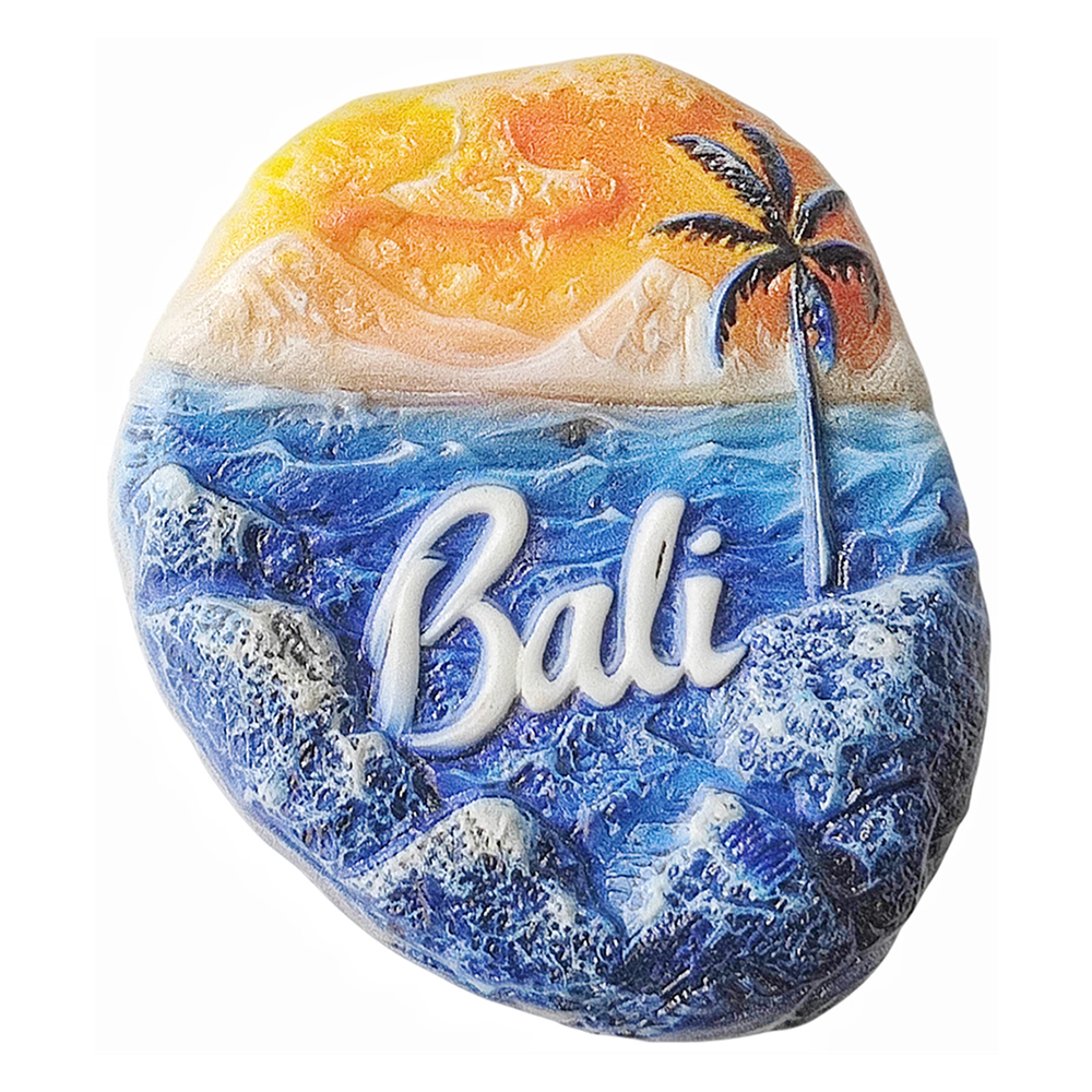 Bali Indonesia 3D Fridge Magnet Souvenir ,Resin Handmade Bali Refrigerator Magnet Home Decoration Collection