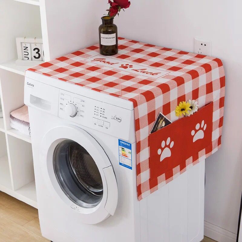 Waterproof Cover Of Drum Washing Machine Cover Cloth Refrigerator Cover Home Decoration Dust Protection Cover: A / 45cmx140cm