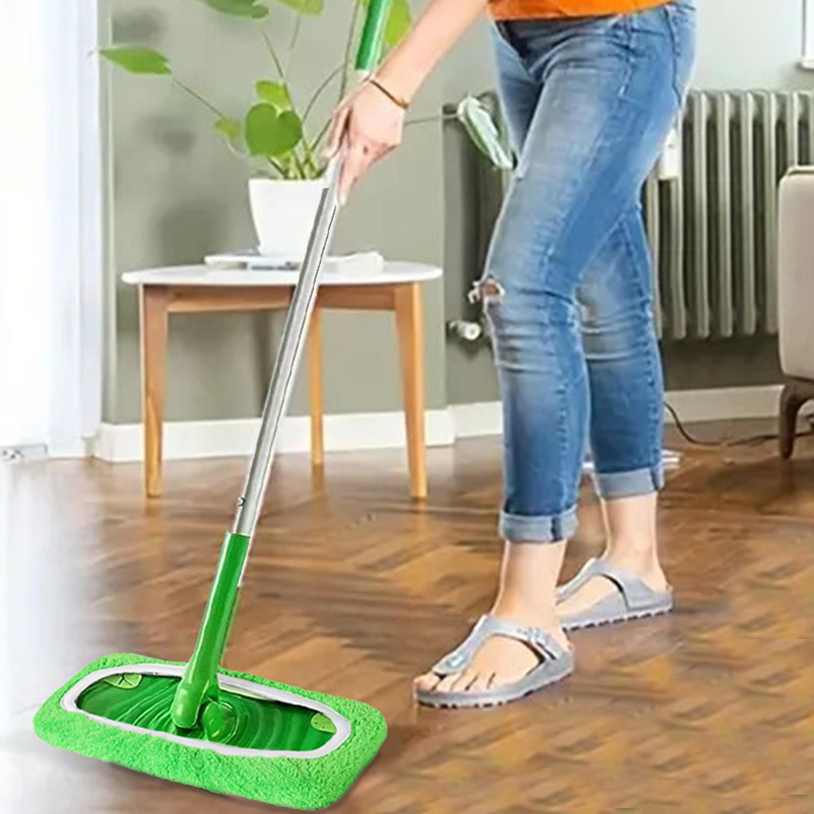 Fregona doméstica, cubierta de tela reemplazable, almohadillas de fregona lavables, almohadillas de repuesto para fregar húmedo, cubierta plana para fregona, herramientas de limpieza reutilizables y lavables