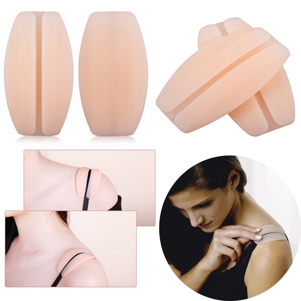 1 Pair Silicone Bra Strap Decompression anti-Slip Shoulder Pads Underwear Shoulder Pads Accessories Shoulder Pad