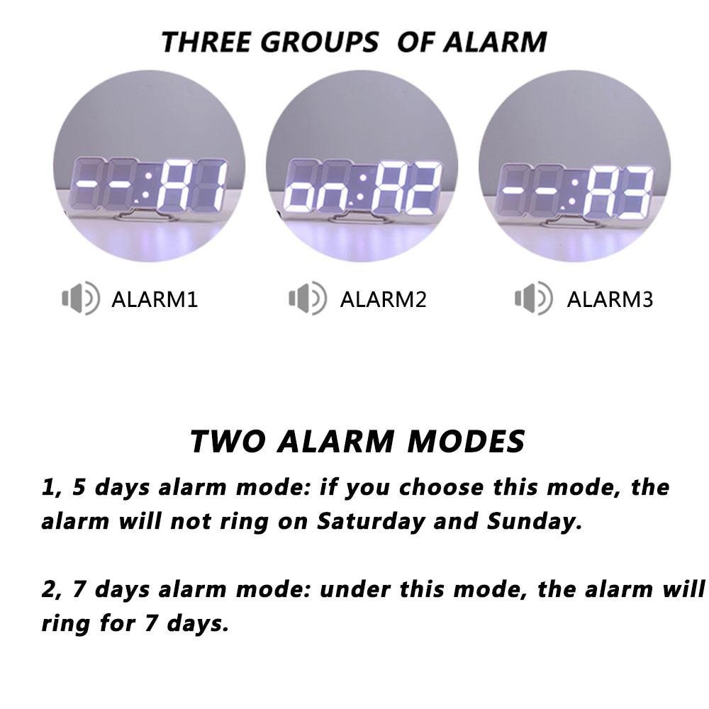 Remote Control 3D LED Digital wall clock Voice Control electronic table wall watches nixie clock kitchen horloge mural