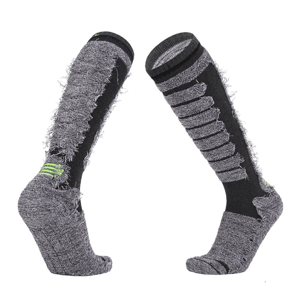 GOBYGO – chaussettes tubes longs pour Sports de plein air, chaussettes épaisses, qui gardent la chaleur, bas de serviette confortable, résistant à l&#39;usure, absorbe la sueur, unisexe