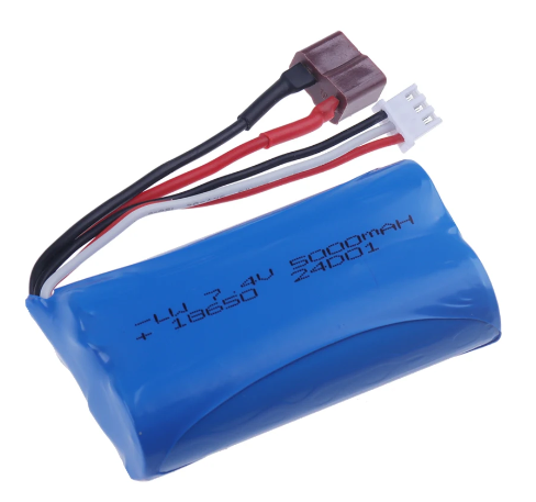 7.4V 1500/3000/3500/5000 mAh JST/T/SM Plug 18650 2S li-ion Battery for Wltoys 144001 12423 10428 12429 12401 RC Car Spare Parts: Champagne