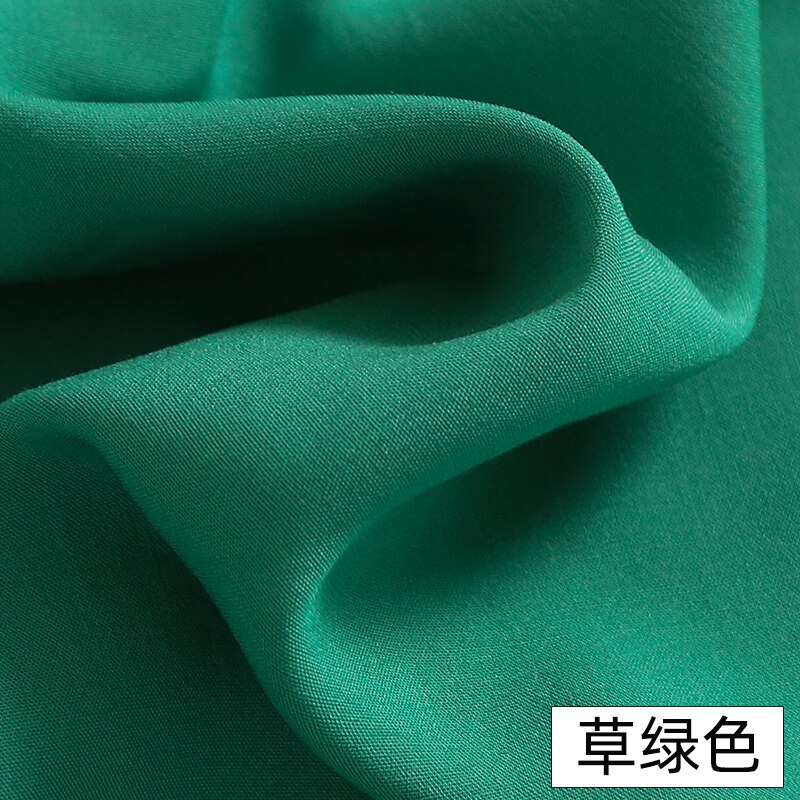 Katoenen Stof Katoen Zijde Effen Kleur Katoenen Doek Zwart Wit Kleding Kleren Stof Doek Katoen Zijde Stof: Grass Green