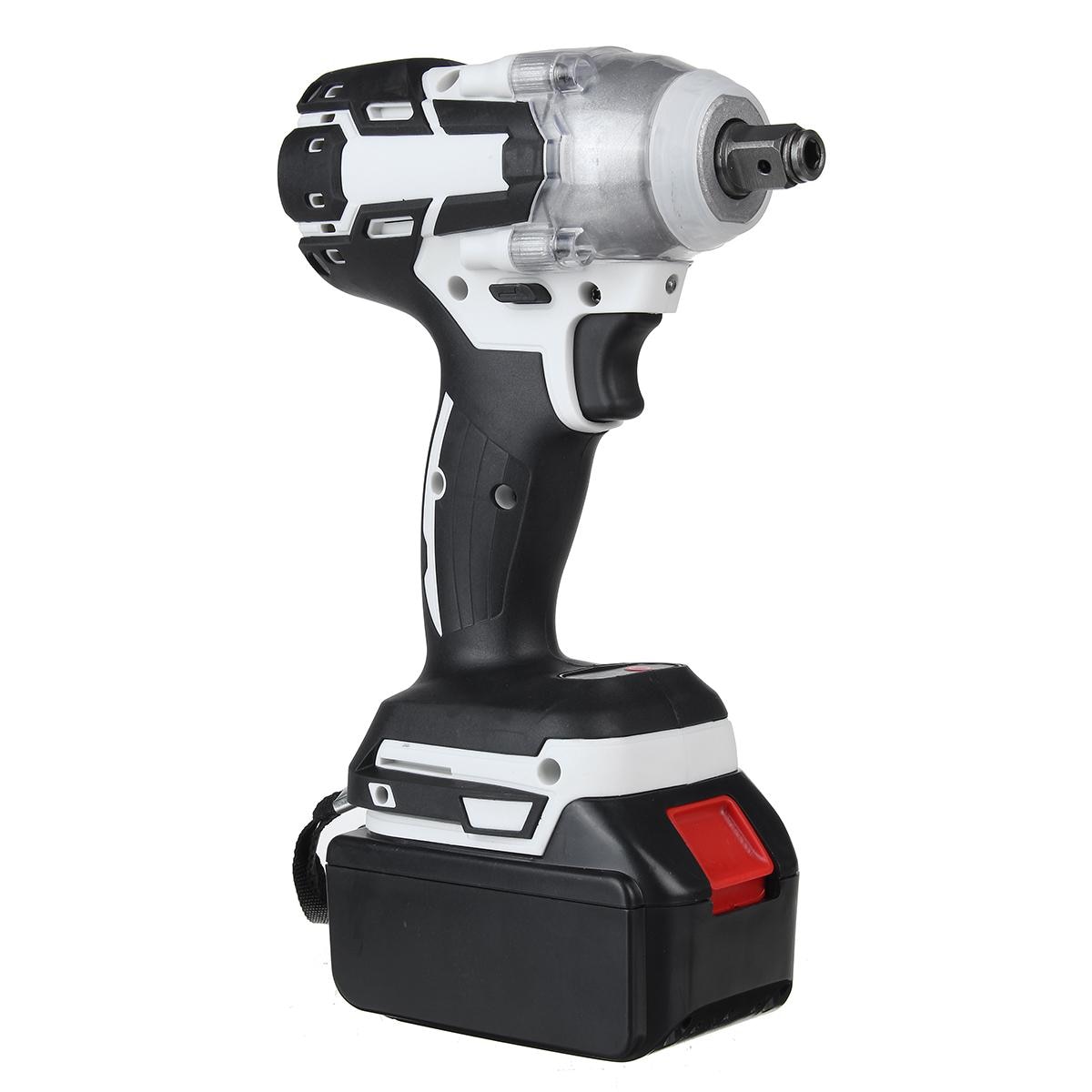 Drillpro Brushless Cordless Electric Impact Wrench Screwdriver 1/2"&1/4" Wrench Power Tools for 18V Makita Battery with Battery