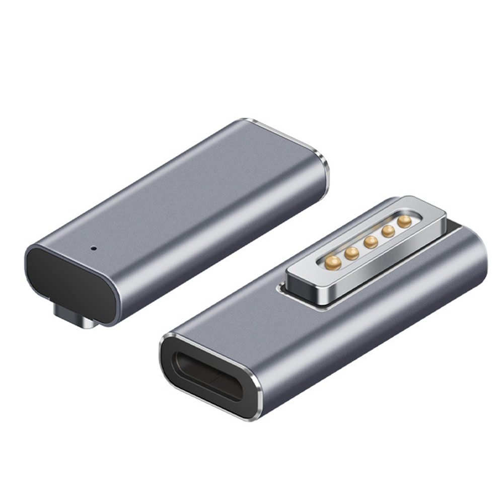 Adaptador magnético USB PD tipo C para Apple Magsafe1, Magsafe 2, MacBook Pro, carga rápida hembra 60W