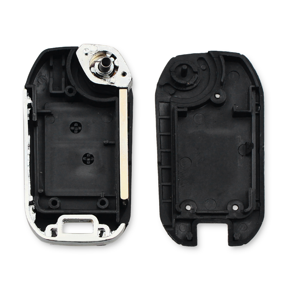 KEYYOU 1 Uds versión modificada llave de coche plegable para Toyota AYGO para Citroen C1 C3 para Peugeot 307 VA2 hoja de entrada Fob funda 2 botones