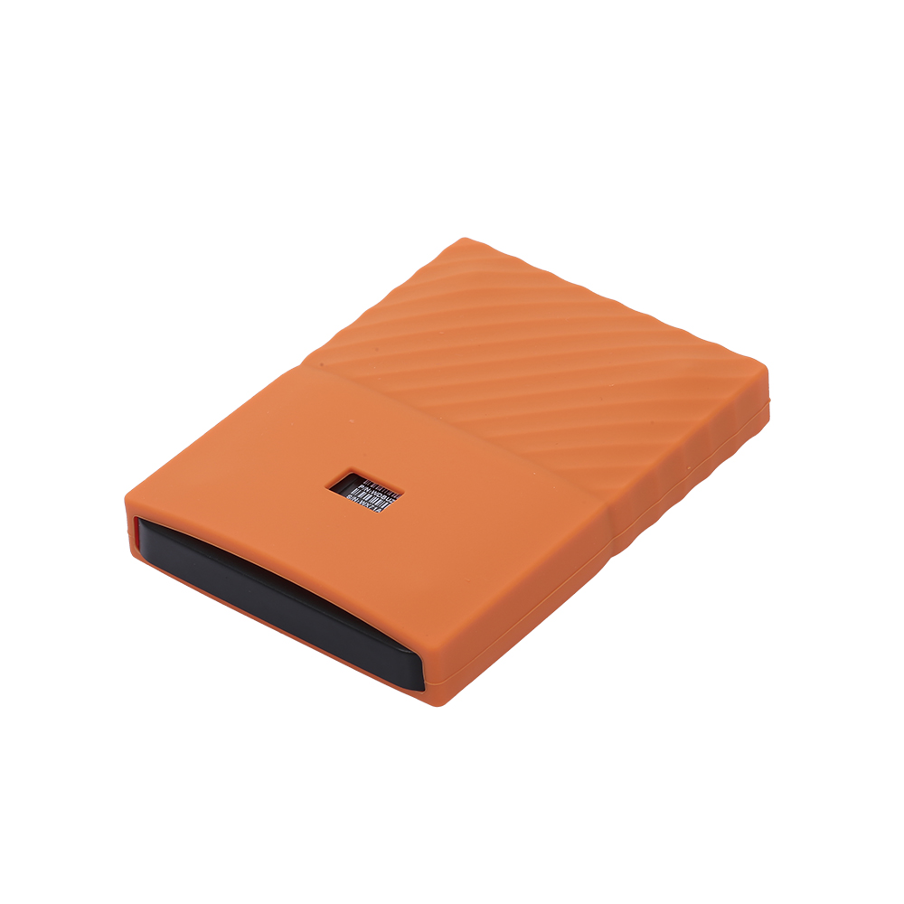 Hard Drive Silicone Case Hard Disk Non-Slip Protective Cover Scratch & Shock Proof Protector SleeveSSD Sheath: orange