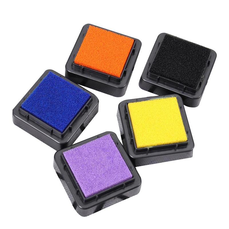 5pcs Finger Ink Pad Colorful Stamp Inkpad DIY Graffiti Ink Pad Rubber Stamp Pad DIY Craft Stamp Pad for Kids Teacher Painting