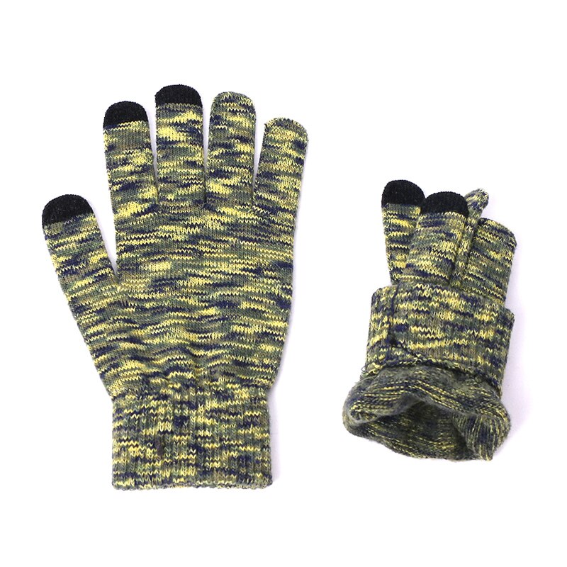 Unisex beanies hat ring tørklæde handsker sæt vinter strikket tyk varm hue kvinder mænd solid retro beanie hat blød touch screen handsker