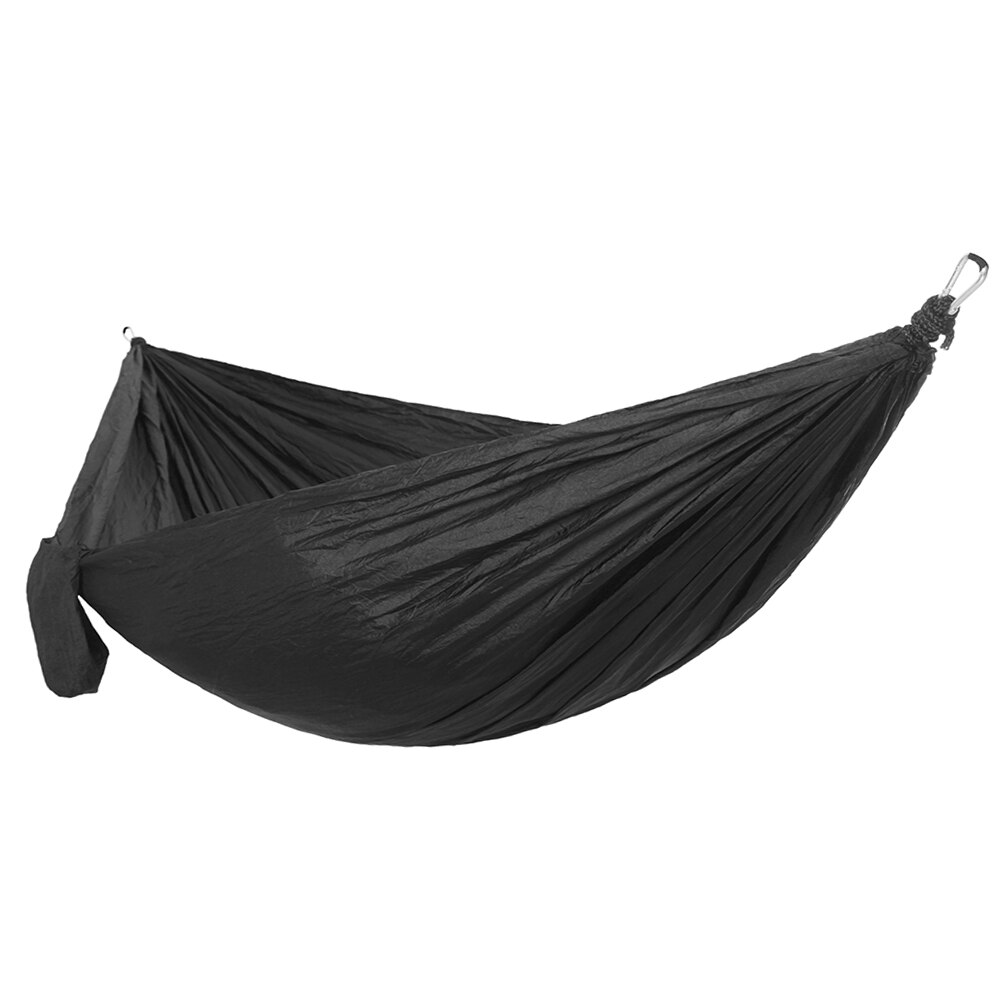 Hamaca portátil para exteriores, para viajes, supervivencia, caza, cama para dormir, hamaca para relajarse, 2 correas, 2 mosquetones: F