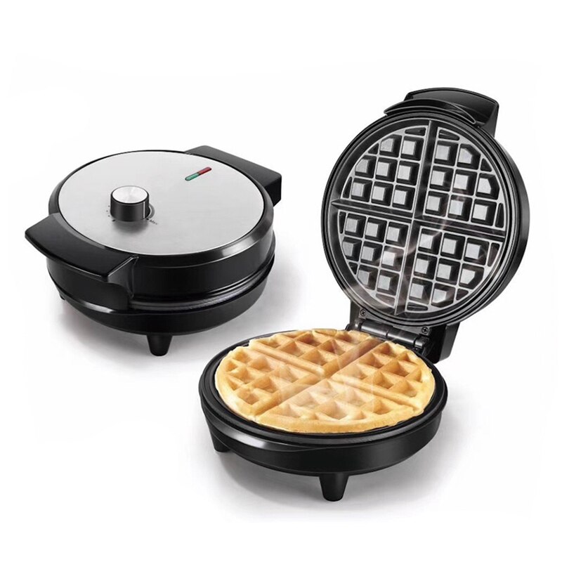 Waffle Maker Iron Machine Electric Non-Stick Coating Deep Cooking Plates Adjustable Temperature Control-EU Plug