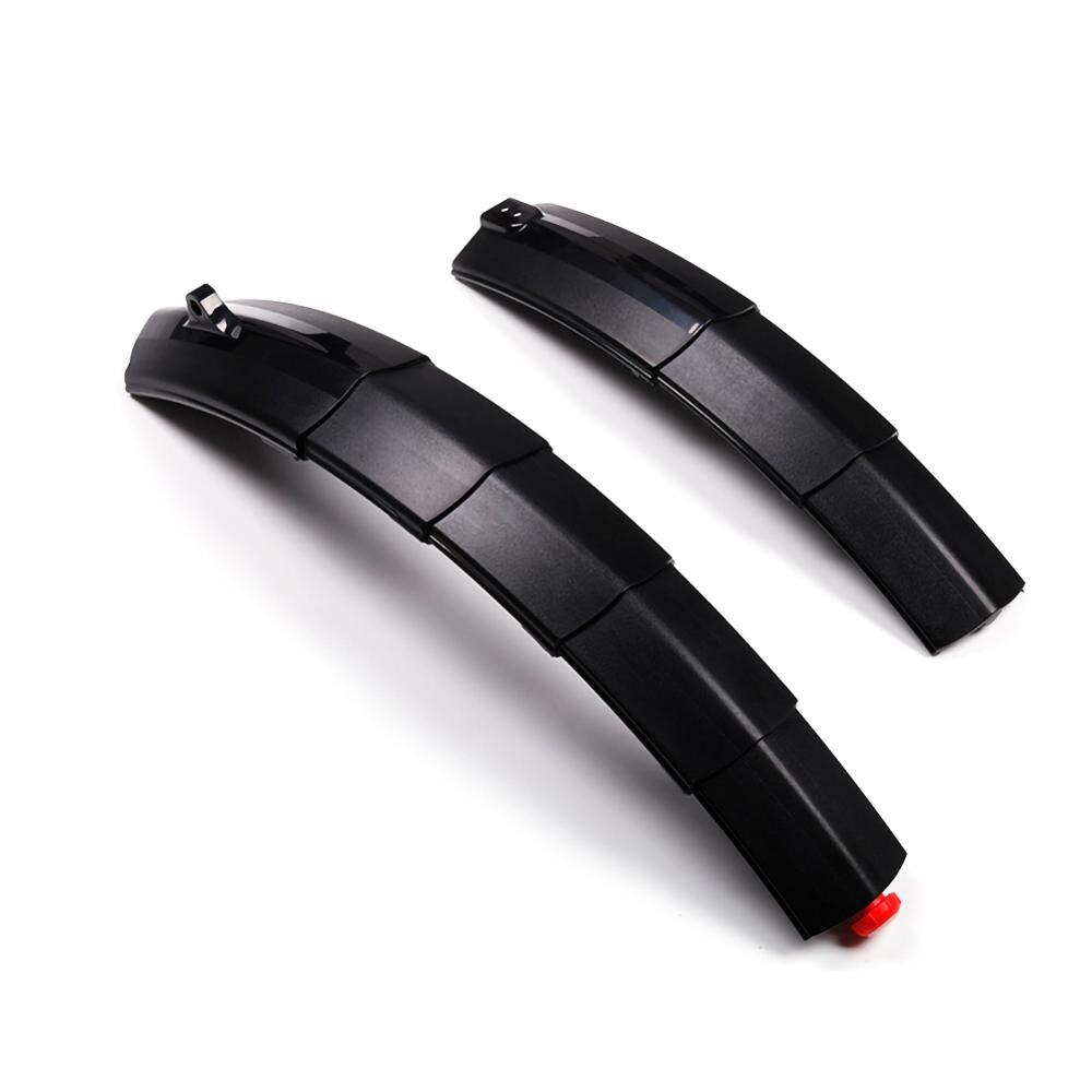 Bike Mudguard Telescopic Folding Mountain Road Bicycle Fender with Rear Mudguard for Mountain Bikes Mudguard Bicycle Accessories: Black