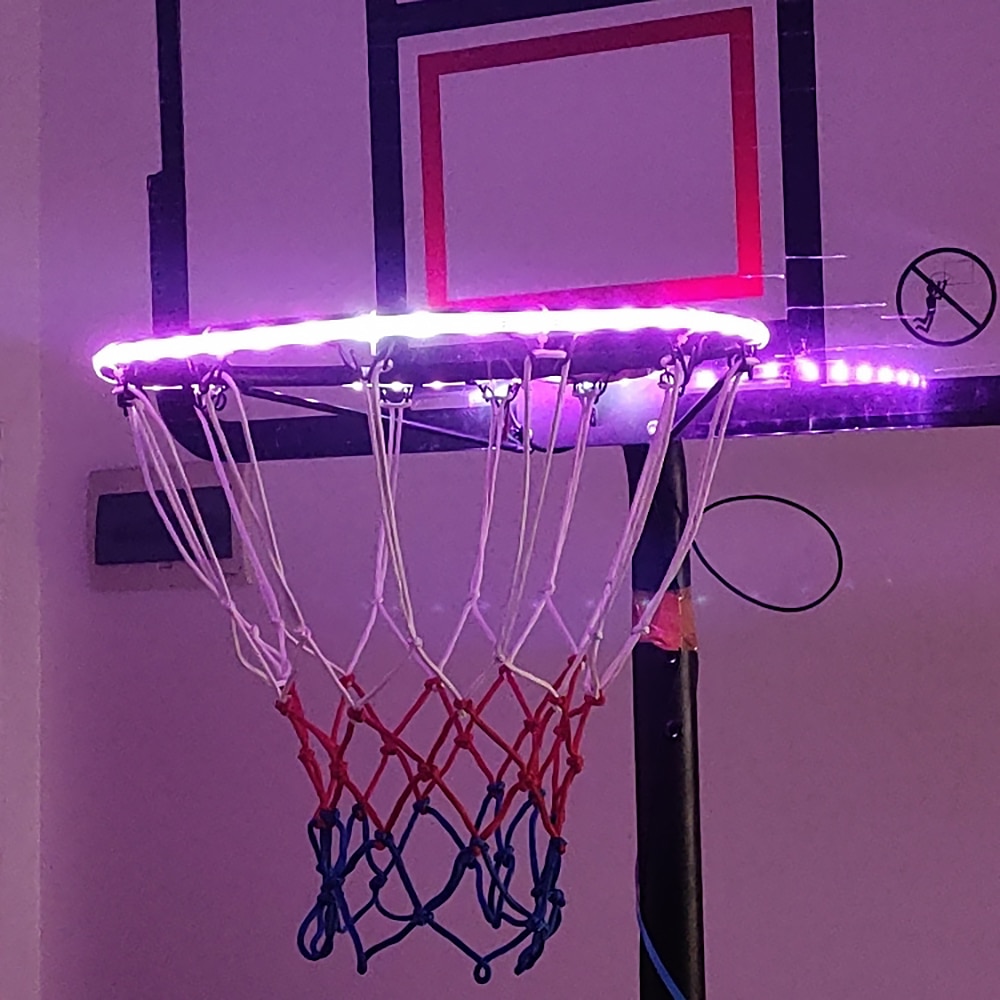 Basket hoop luz led basketball hoop luz quadro de basquete barra de luz led basketball hoop luzes de basquete solar luz