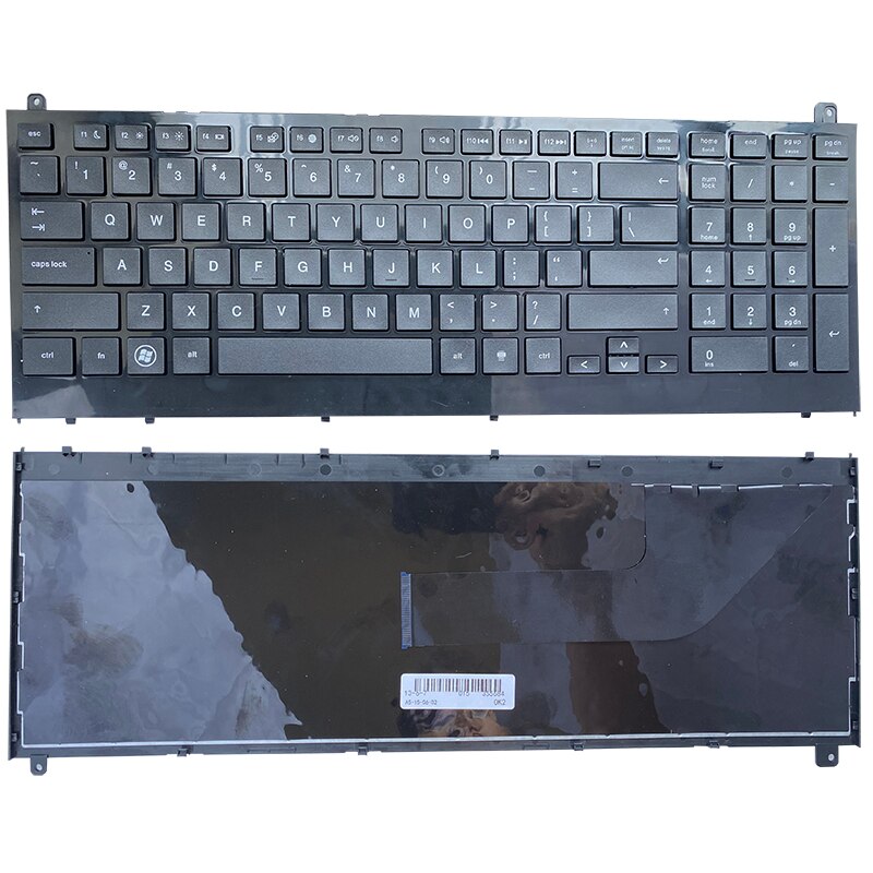 teclado de ee.uu. para HP, para probook 4520, 4520S, 4525S, 4525, teclado para ordenador portátil en negro y inglés con marco: Default Title