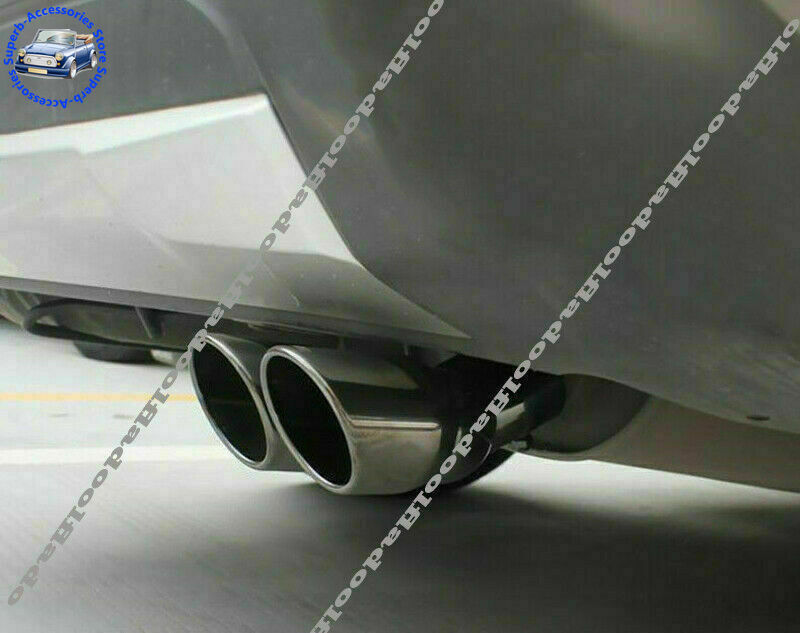1X Black Stainless Steel Muffler Exhaust Tip Finisher for Toyota Highlander 2022 Car Accessories