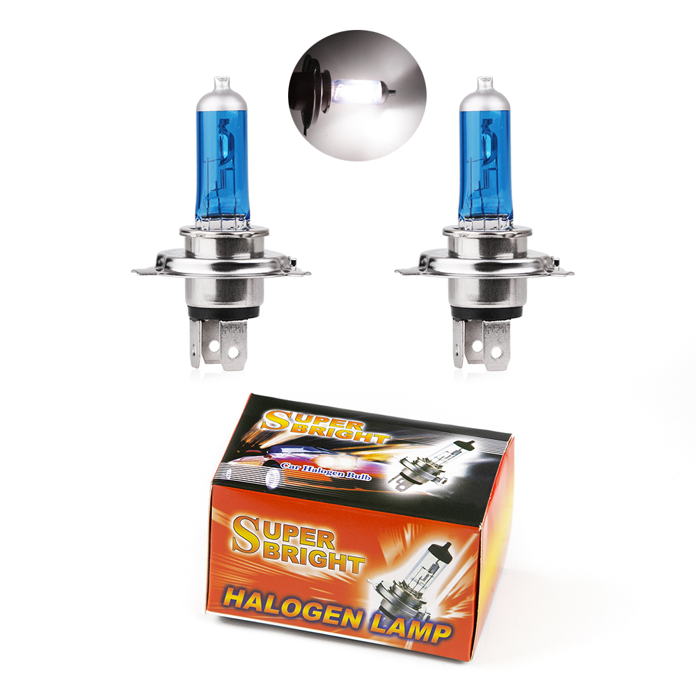 Bombilla halógena de haz alto y bajo H4 para coche 60/55w 12v luz blanca P43t lámpara de faro 6000k 55w lámpara de faro