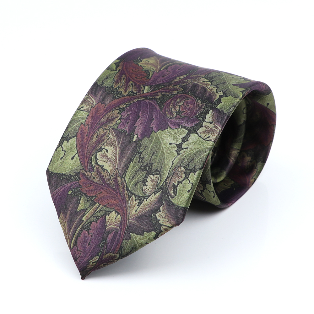 Stropdas in elandstijl met bloemenprint, gemaakt van zacht aanvoelend groen polyester, geschikt voor mannen en vrouwen, voor bruiloften, feestjes en casual gelegenheden.: Hemelsblauw