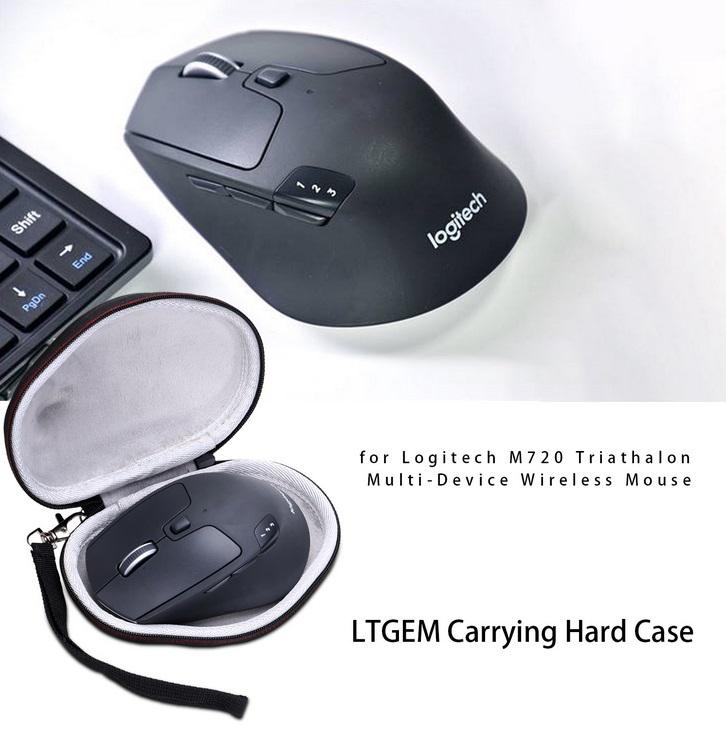Hobbylane mus eva hårdt etui til logitech  m720 m705 trådløs mus rejsebeskyttende bæretaske  d25