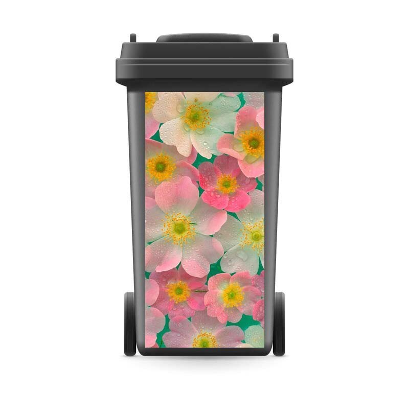 Modernt festivalklister avtagbart vattentätt klistermärke dekaler soptunna klistermärke väggdekaler 120 liter 240 liter: 10 / 31 x 70cm( för 120 liter)