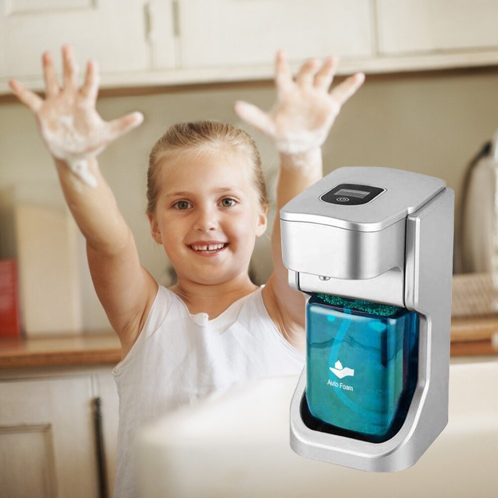 500ml Automatic Foam Soap Dispenser Smart Sensor Foam Liquid Soap Dispenser Intelligent Induction Touchless Hand Sanitizer