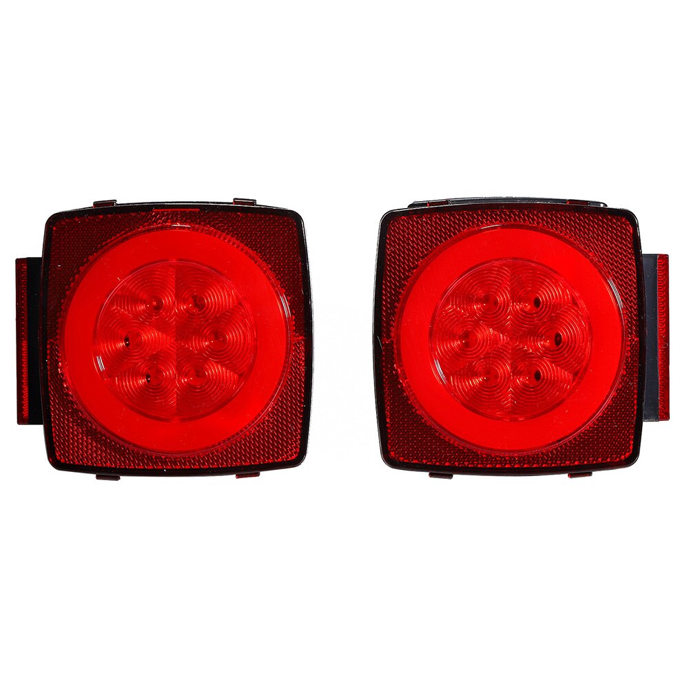 Boot Trailer Dompelpompen Waterdichte Vierkante Led-achterlicht Side Light Bracket Kabelboom Met Reflecterende Strip Kit Achterlicht