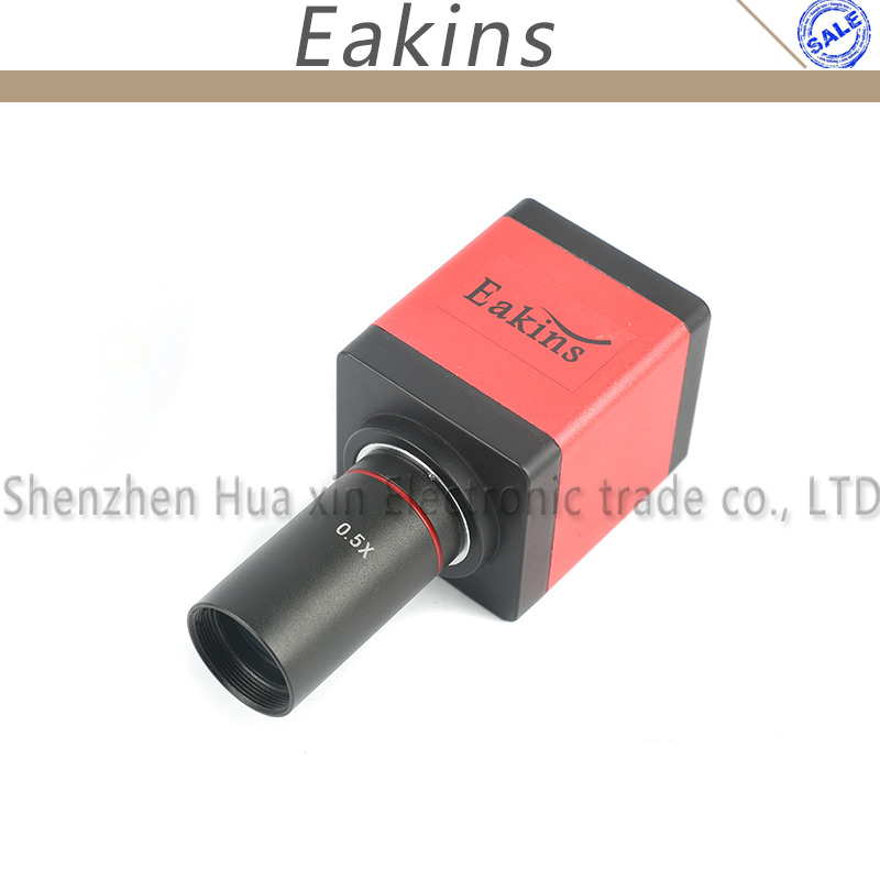 0.5X C-MOUNT Adapter Camera Auxiliary Lens For Industrial Microscope CCD Camera Electronic Eyepiece